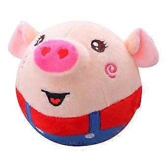 Rechargeable Squeaky Bouncing Piggy Dog Toy, Washable Interactive Talking Ball – Compatible with All Dogs