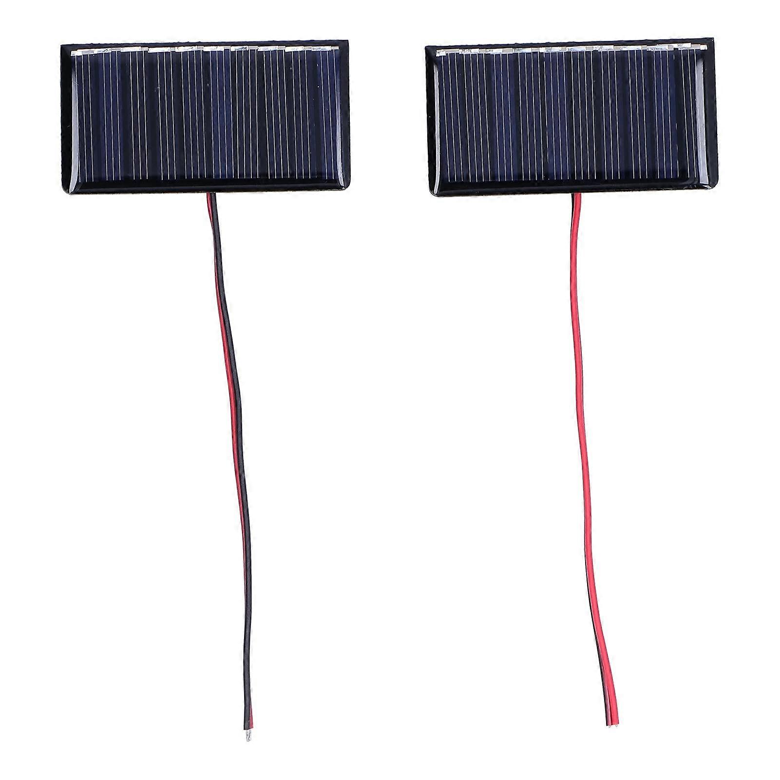 2 Pcs 5V Mini Solar Panel Kit for DIY STEM Projects and Educational Toy Car Assembly
