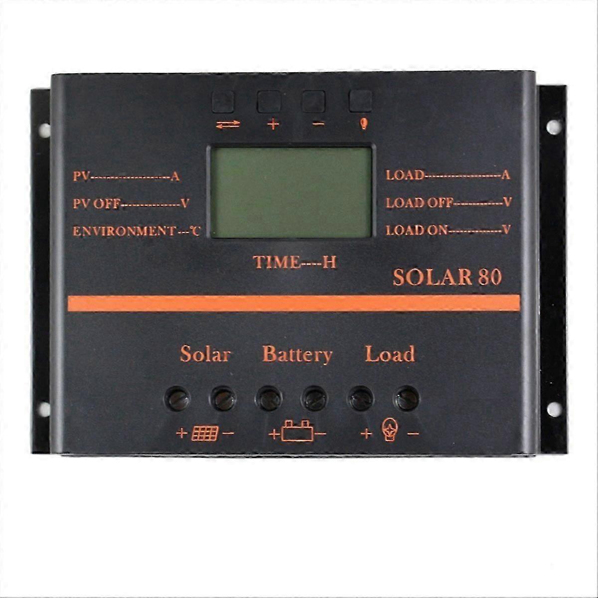 Solar Charge Controller 80A Solar Panel Custom Battery Regulator