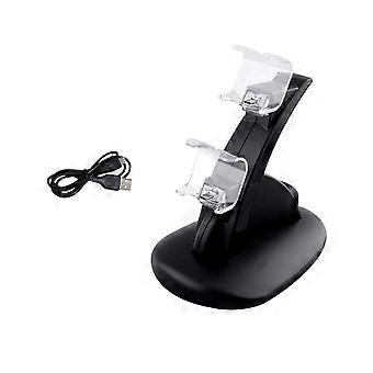Dual USB Controller Charging Station with LED Indicator, Fast Charge for Pro and Slim Controllers
