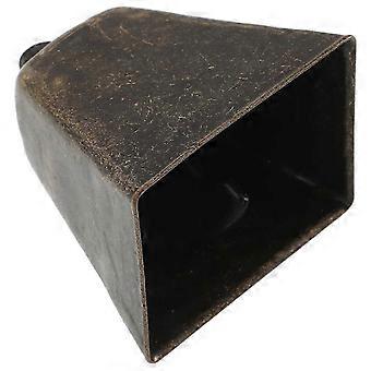 Mørkebrun koklokke til hundehalsbånd, metal mini ringende sikkerhedsklokke til kæledyr med justerbar rem, høj klang til katte, geder, får, husdyr (1 pakke)
