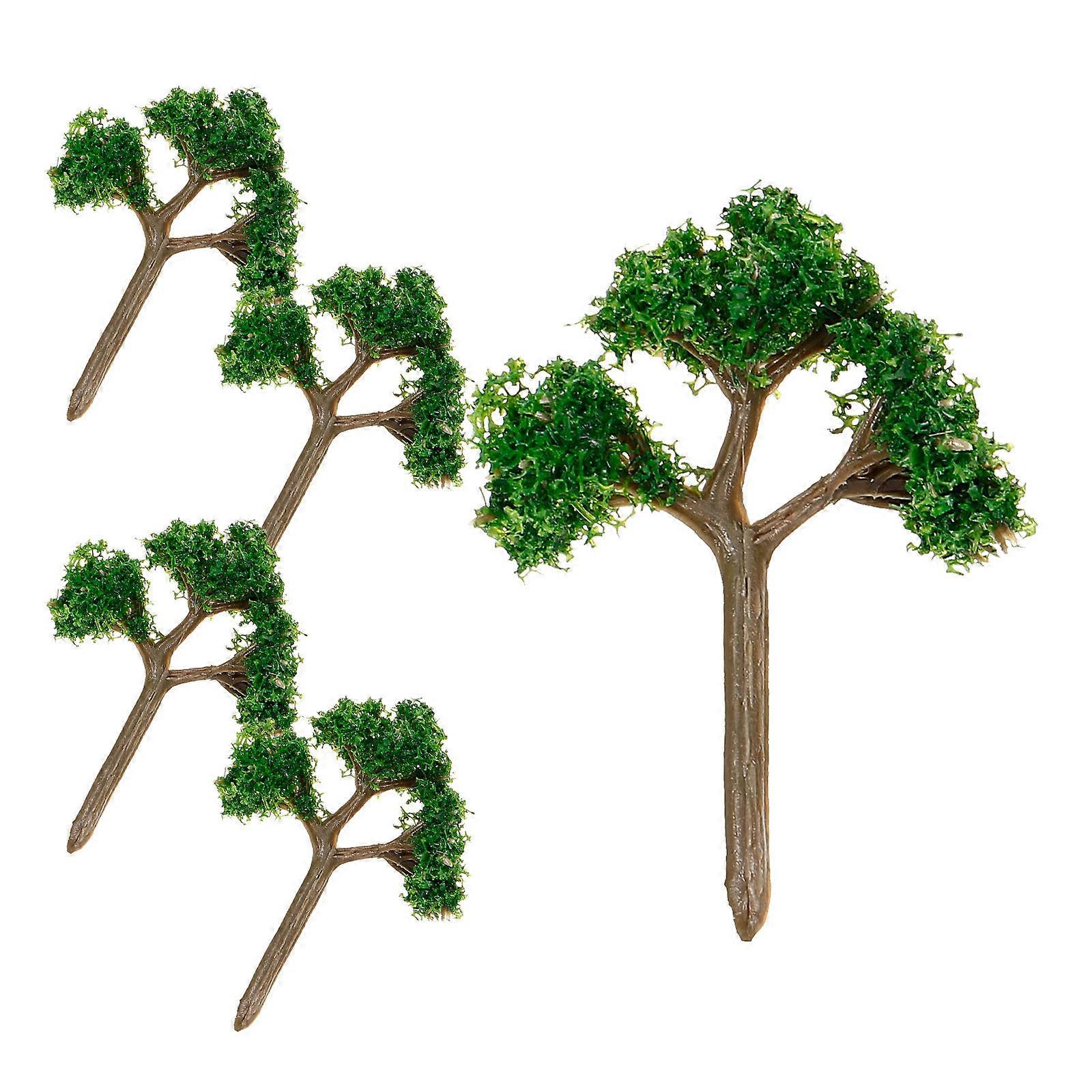 Model Tree Miniature Tree for Sand Table Decoration with 5Pcs Set