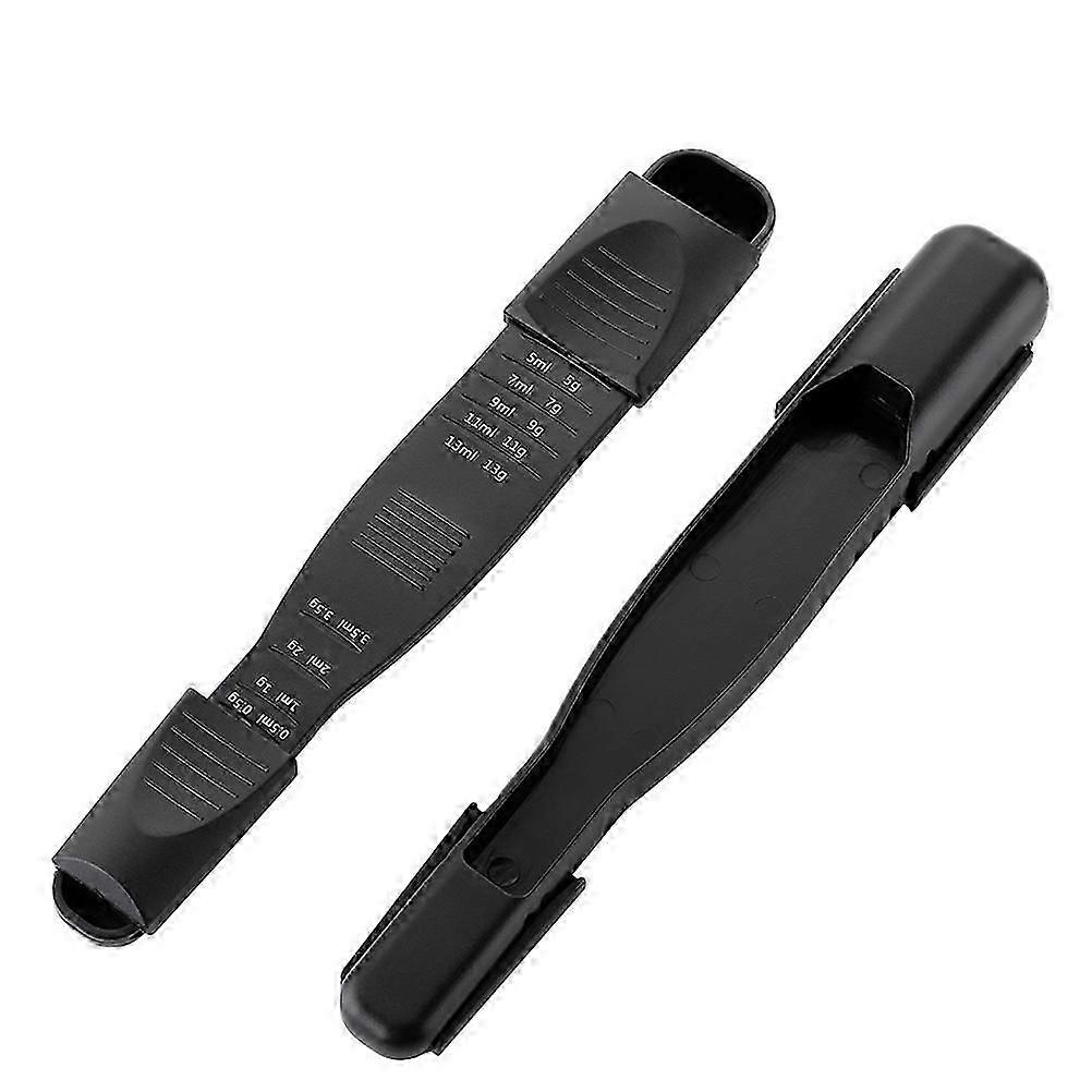 Adjustable Measuring Spoons with Scales | ABS Plastic | Kitchen Baking Use | 2Pcs