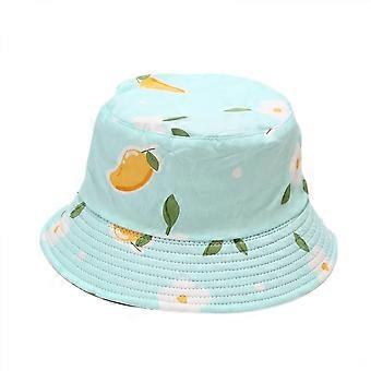 Cute Bucket Hat Beach Fisherman Hats for Women, Reversible Double-Side-Wear Unisex (HATD026)