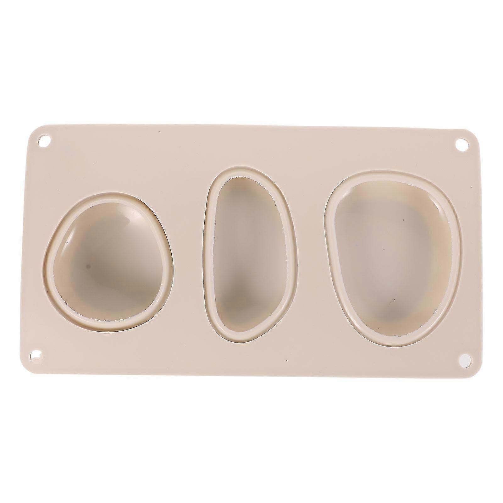 Soap Making Mold Silicone Oval Cobblestone Shape for DIY 2Pcs Set