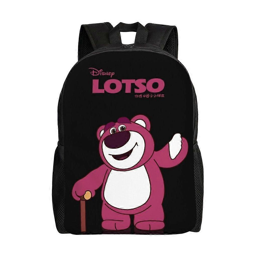 K1117 Lotso Lightweight Backpack Outdoor Travel Kids Large Capacity Printing Student Schoolbag Casual Shoulder Bag