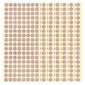 500pcs Safety Stickers for Home Child Safety  0-3 Years Old Child Prohibited Adhesive Warning Label for Toys Food Warning Stickers for Parents Caregiv