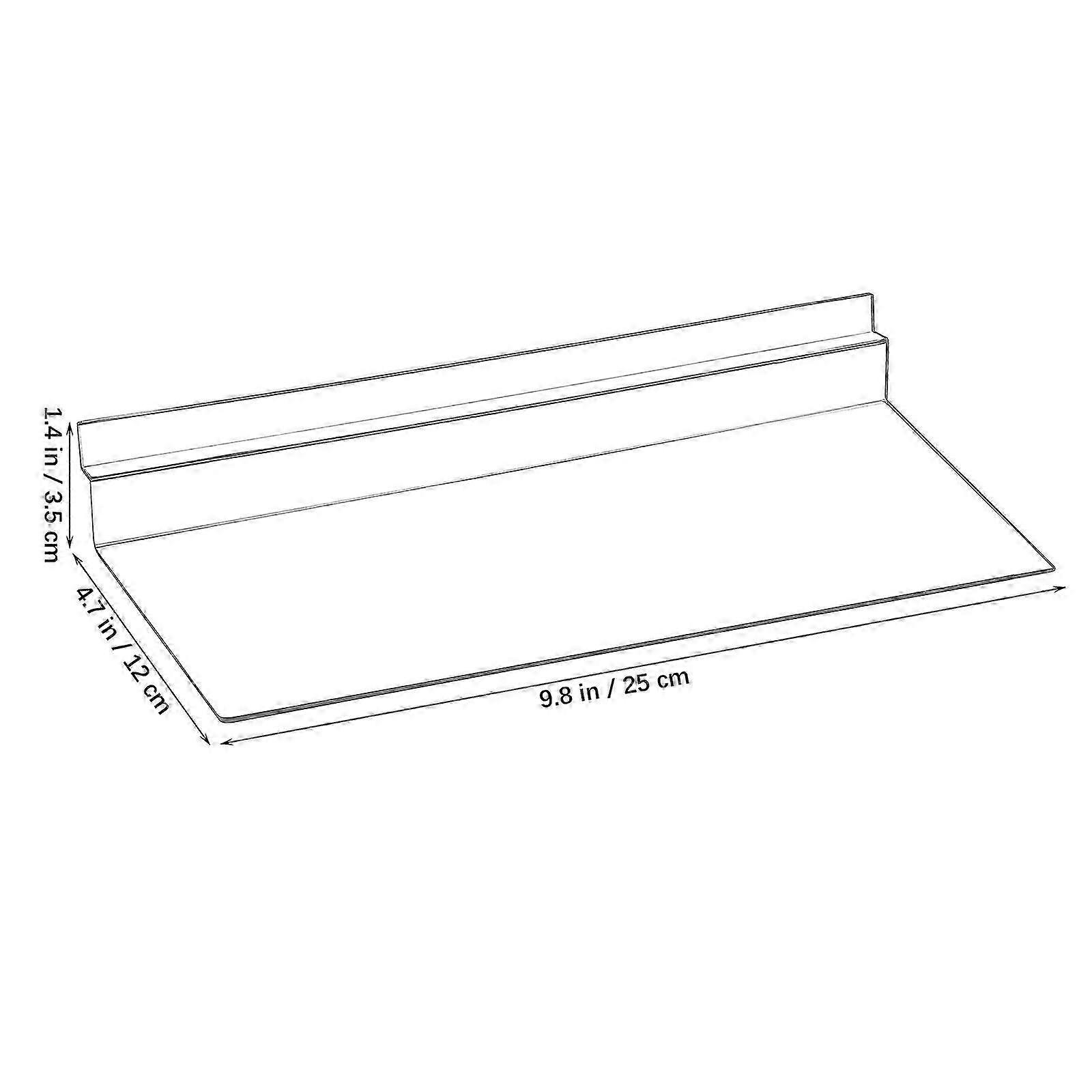 Sneaker Display Shelves | Clear Plastic Wall Mounted | 8 Pack