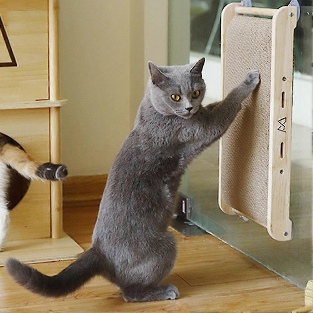 Multifunctional Brown Cat Scratching Board for Home Use Pets