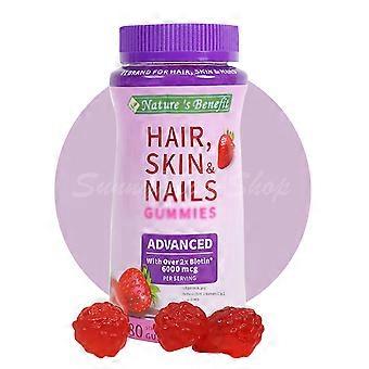 Advanced Glow Beauty Whitening Nutrition Gels & Chews For Hair Skin Nail ,80 Counts for Women