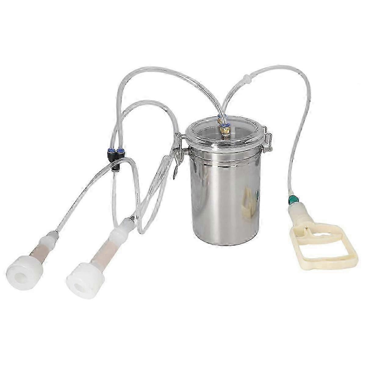Manual Milking Machine Kit 2000ml Effort Saving Cow Milking Machine