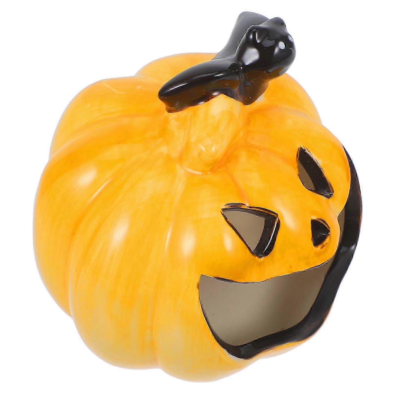 Multi Color Pumpkin Shape Ashtray Ceramic Decoration for
