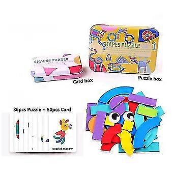 3d Puzzles, Interesting Shapes, Colorful Wooden Toys, Cognitive And Interactive Learning Games, Educational Toys-(a)