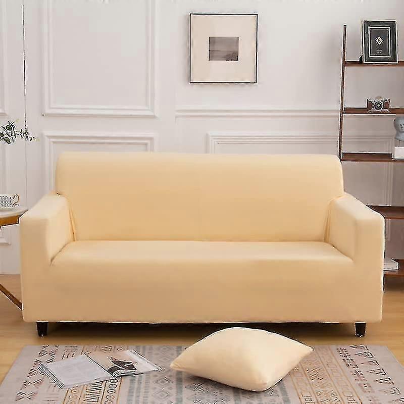 Elastisk sofatrekk, behagelig elastisk stoff (beige, 140-180cm)