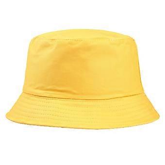 Unisex Cotone Cappello da Pescatore Tinta Unita Spiaggia Ombrellone all'Aperto Hip Hop Basin Cap Qinhai