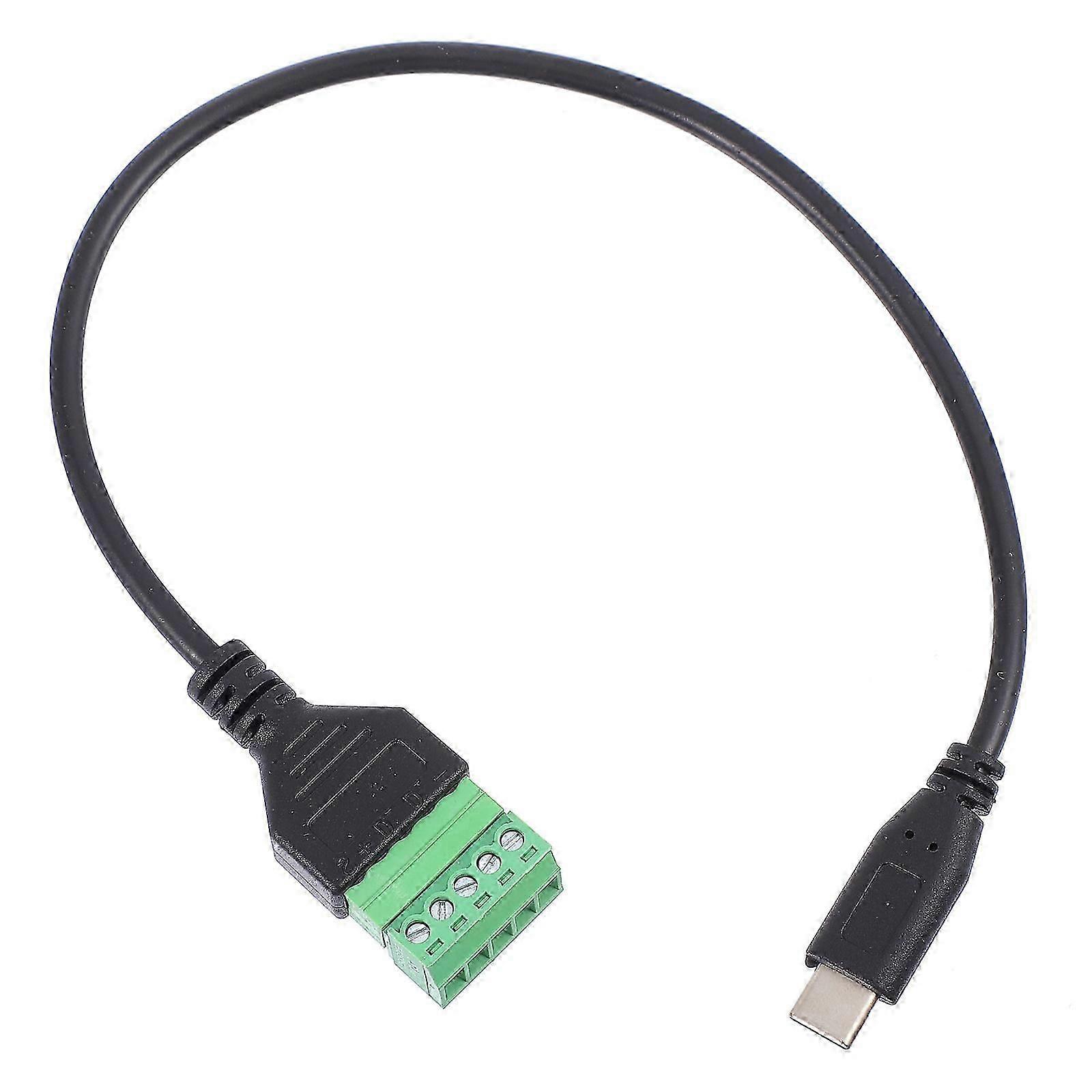 Type-C Screw Terminal Charging Data Cable for Phone Use