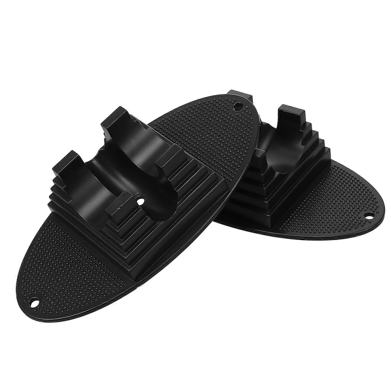 Scooter Stand Black Plastic Function for 2Pcs Scooter Parking Rack Support