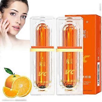 Vitamin C Tone Up Cream with Instant Brightening Effect, Natural Nude Finish, 2pcs Set