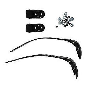 Roller Skate Replacement Buckle Strap Belts for 6Sets Black Skating Shoes