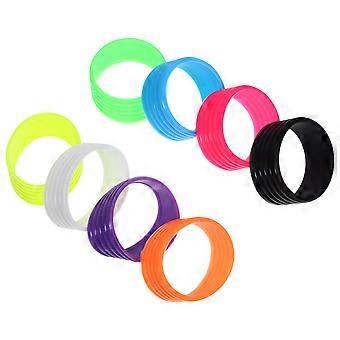 8Pcs Badminton Schläger Ringe Tennis Schläger Silikon Griffe Badminton Tennis Rutschfeste Overgrip Bands