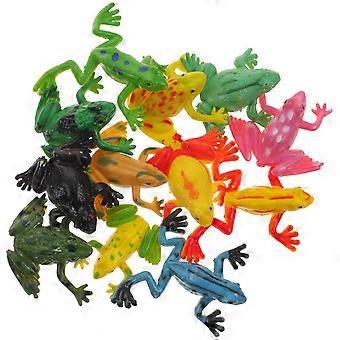 Frog Toy Frog Model Children Realistic Frog Shape PVC Scientific Ornament 1Set