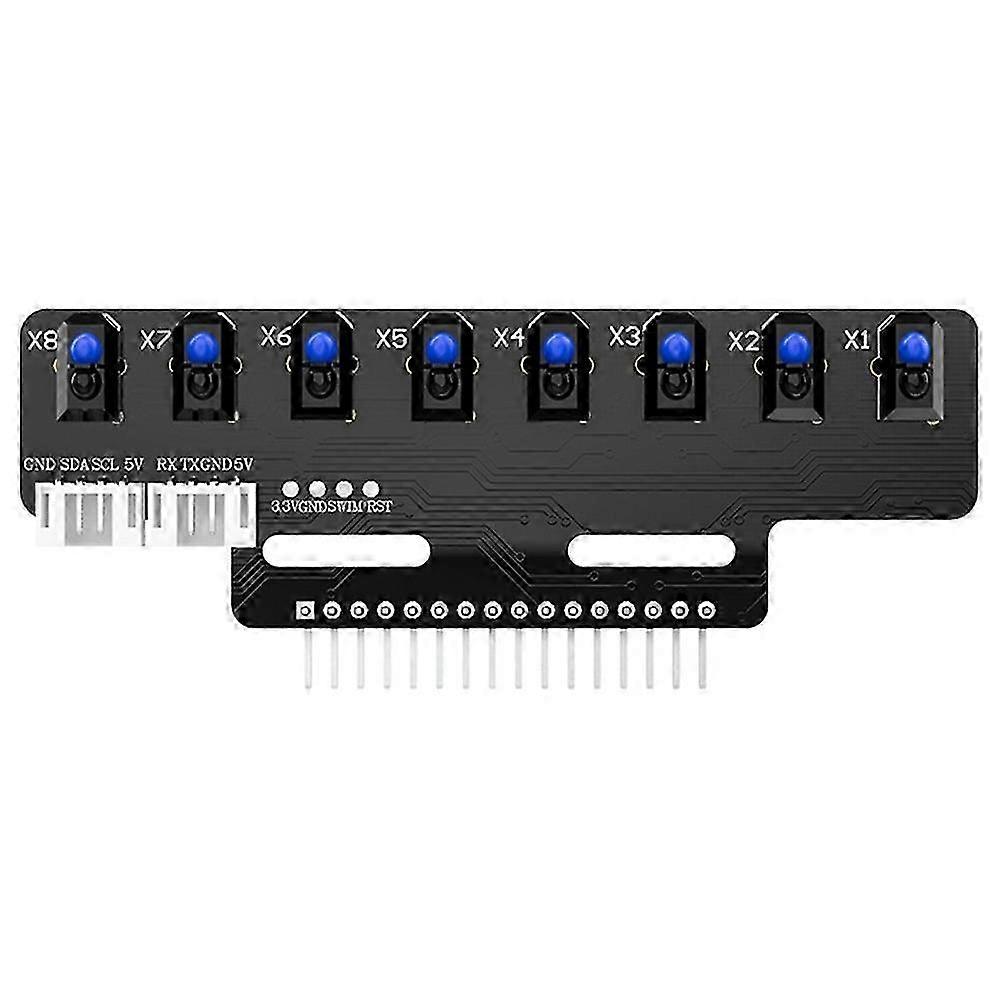 8 Channel Line Tracking IR Sensor Module High Sensitivity Automatic Calibration Obstacle Avoidance Sensor Board