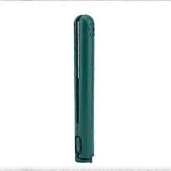 Piastra per capelli USB mini in ceramica ricaricabile, riscaldamento rapido, ideale per viaggi e per arricciare i capelli, colore verde.