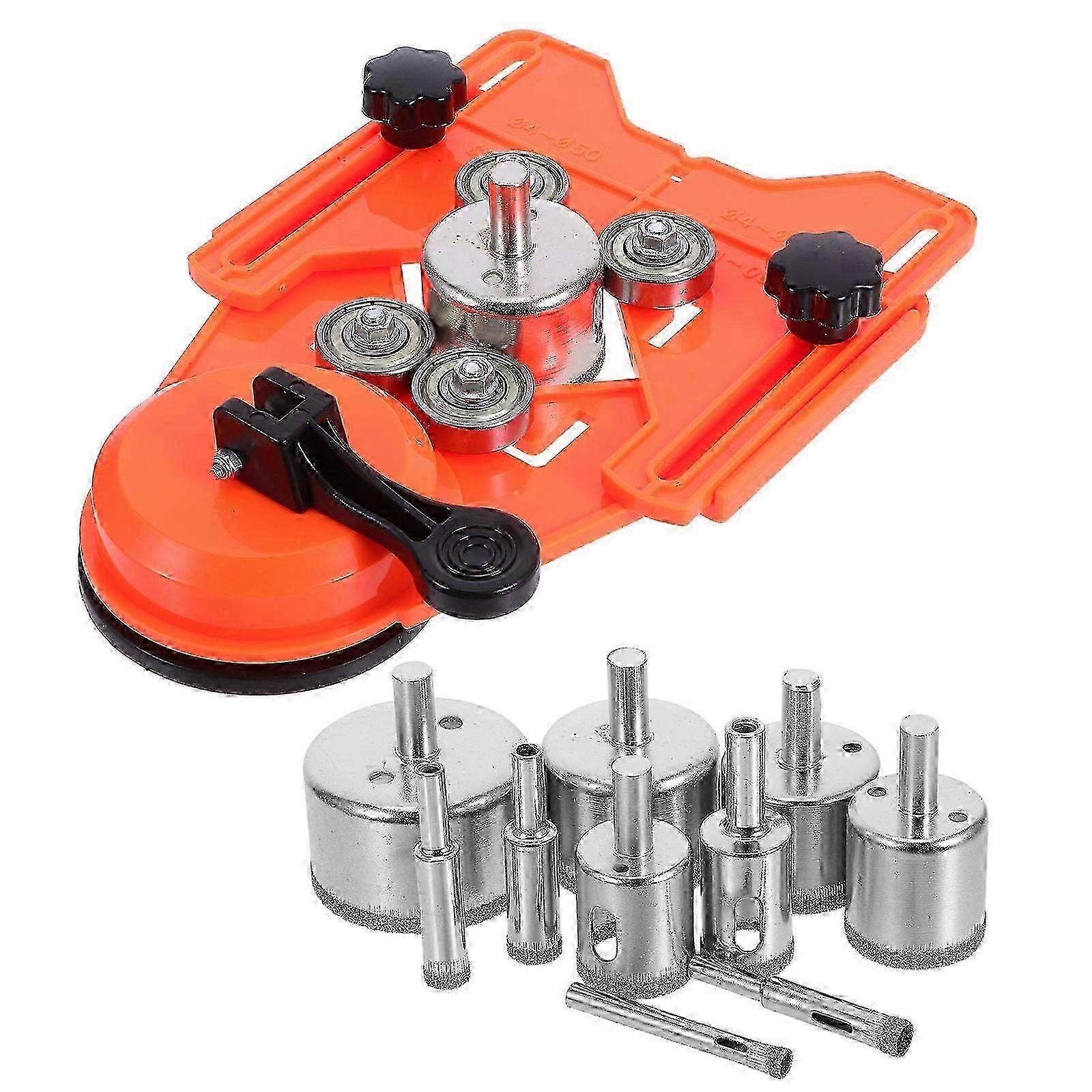Ceramic Tile Drilling Bit Set with Precision Hole Locator for Quick Installation