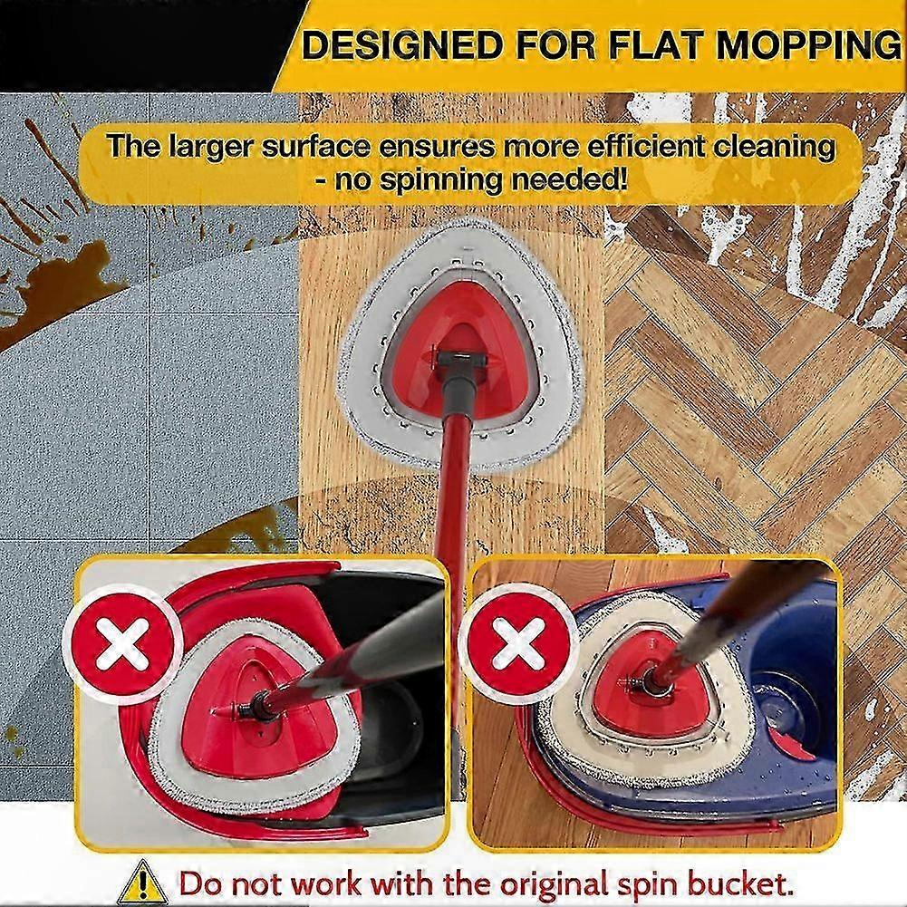 Microfiber Mop Head Replacement Refills Compatible with EasyWring 1 Tank and O Cedar Rinseclean