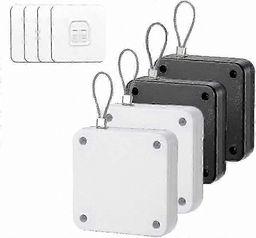 4-Pack Automatic Door Closer with Pull Cord for Effortless Use