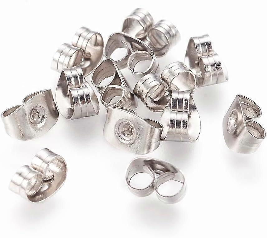 1000Pcs Stainless Steel Butterfly Earring Backs