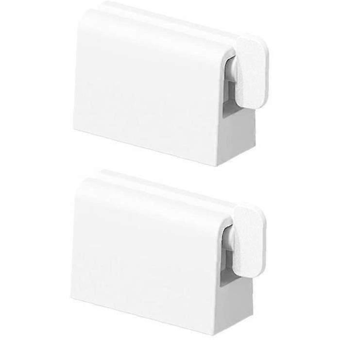Toothpaste Squeezer Rolling Toothpaste Tube Dispenser Saddle Holder White 2pcs Home Use