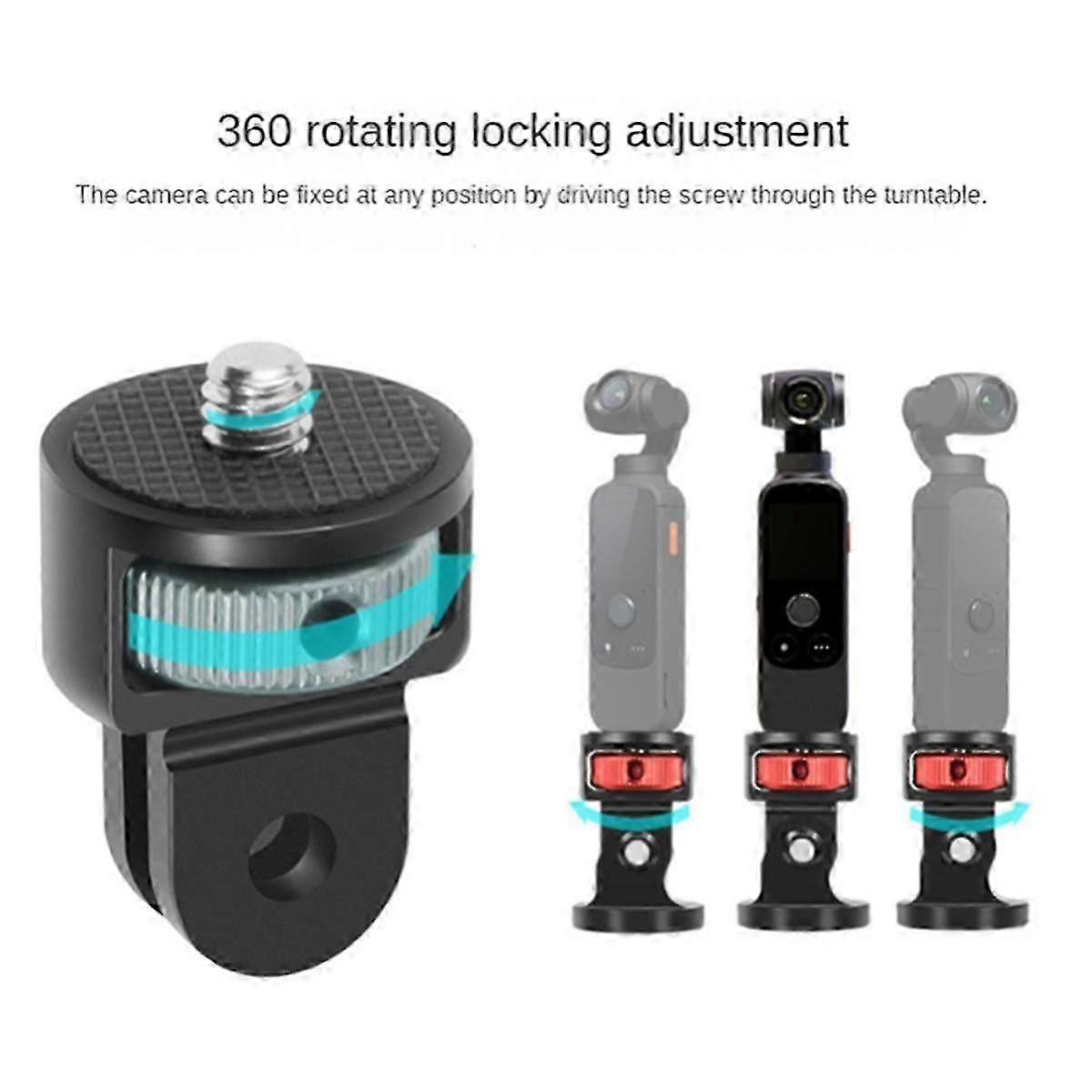 For Series Sports Camera Accessories Multi-Function 1/4 Adapter Interface 1/4 Adapter,Black JN