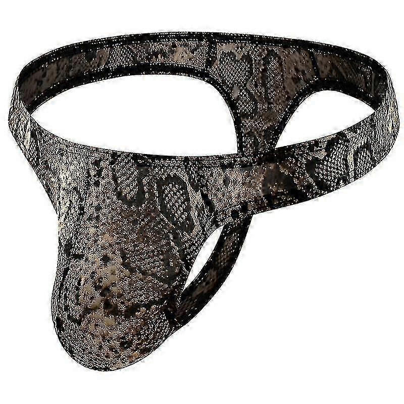 Herren Leopard Print String String Unterwäsche Tw