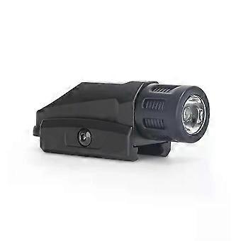 Tactical Mini Flashlight LED 20MM Guide Rail Adjustable Small Under Hanging Light Compatible With Hunting Camping Fishing