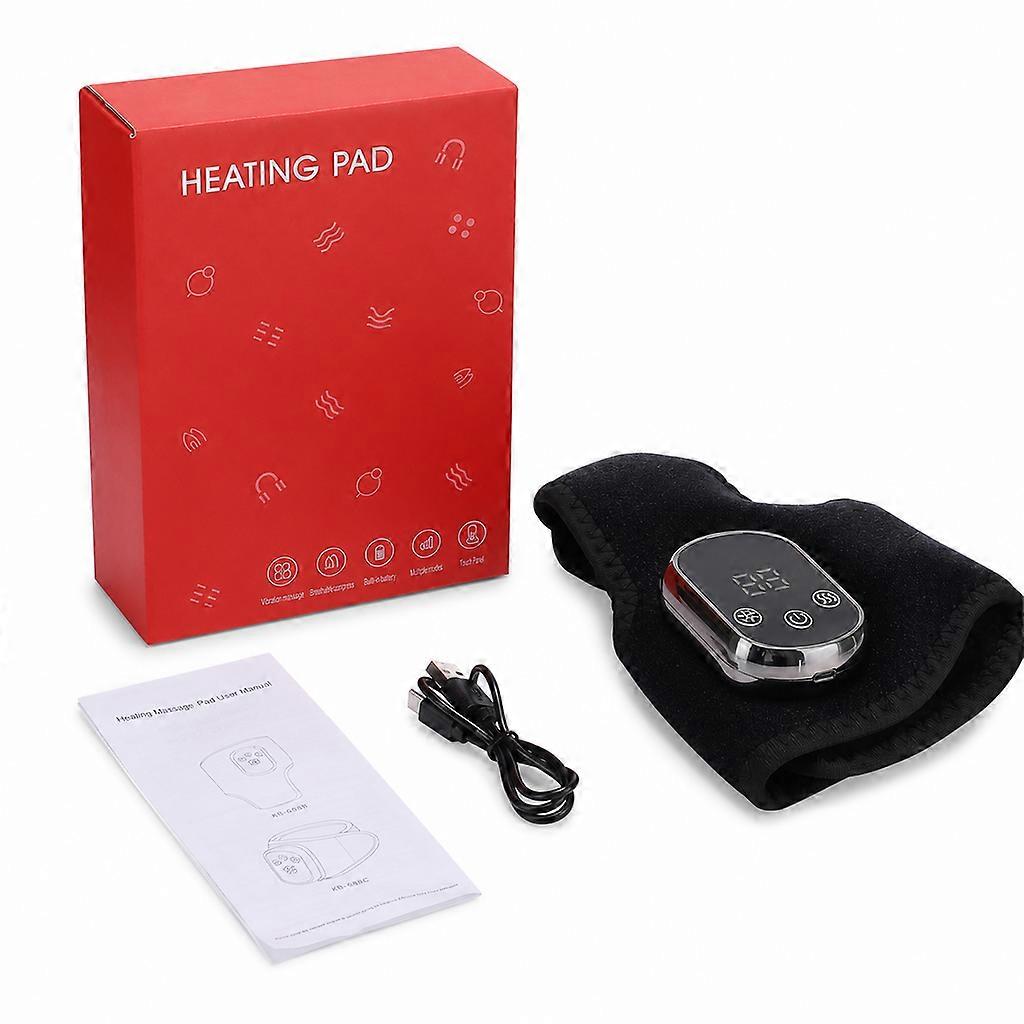 Rechargeable Heated Ankle Massager, Black, Single Unit
