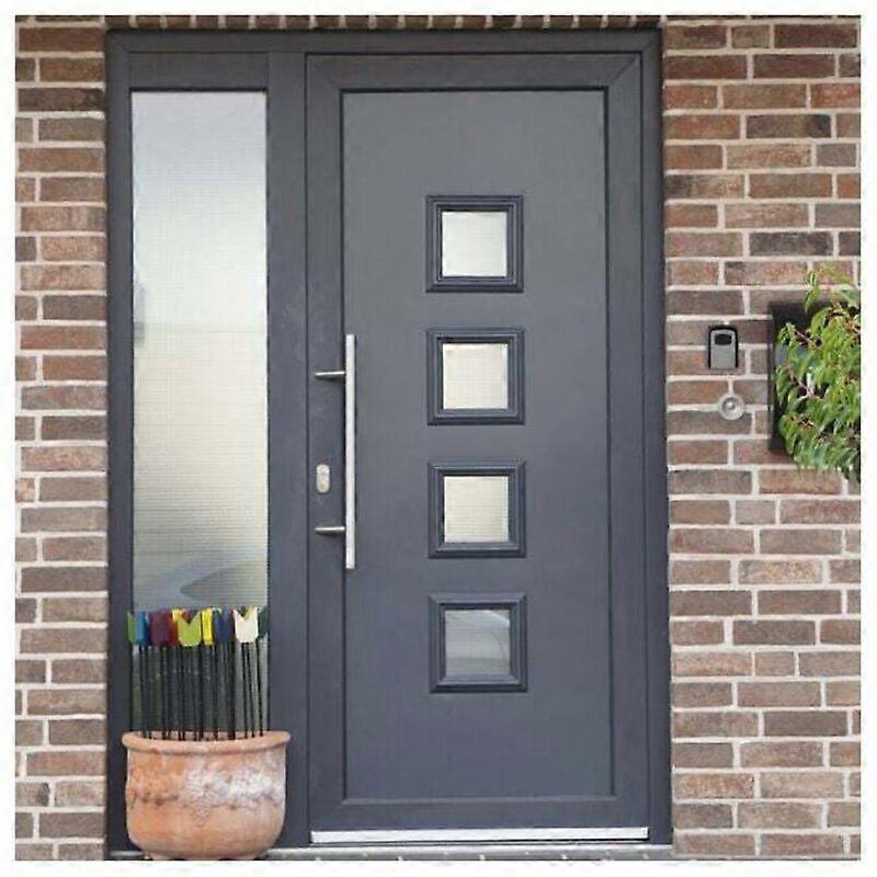 Black/Silver 117x82x37mm Security Key Box 4 Digit Code Wall Mount Key Container MUMU