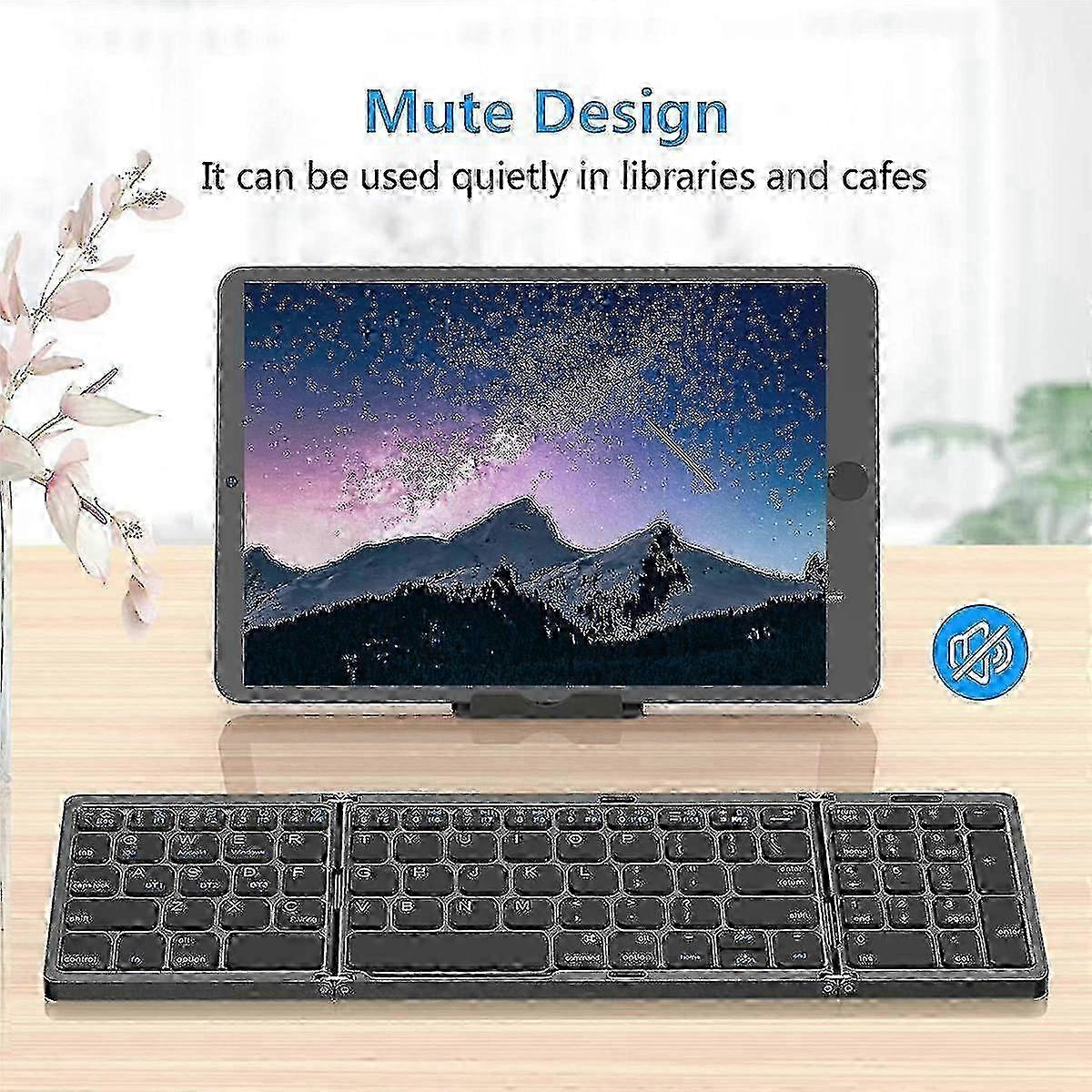 Metal Foldable Keyboard With Num Pad