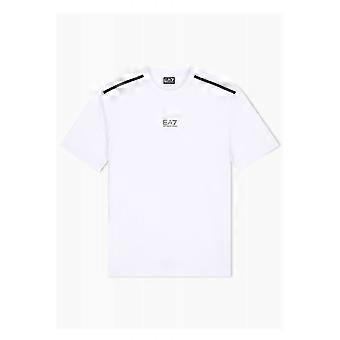 Men's EA7 Emporio Armani Ea7 | Emporio Armani Af21787 2568 Shoulder Black Tape Natural Ventus7 Half Sleeve T-shirt