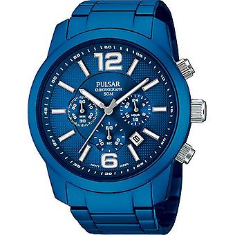 Pulse attitude quartz analog man watch with PT3183X1 stainless steel bracelet