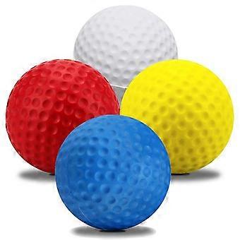 5Pcs Pu Foam Solid Sponge Soft Golf Balls For Indoor Golf Practice Ball 4.27Cm/1.68Inch Children'S Toys Golf Accessories