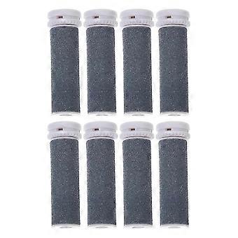 8pcs Electric Foot File Replacement Rollers - Extra Coarse Pedicure Tool Heads for Emjoi Micro Pedi