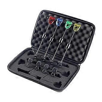 4 Pieces Portable Fishing Bite Indicator LED Illuminated Signal Receiver