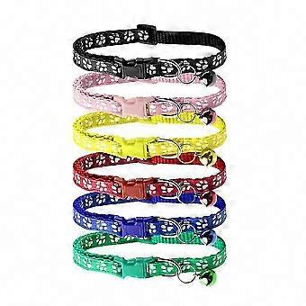 Detachable Bell Cat Collar Size S for Cats and Small Dogs, 6 Colors