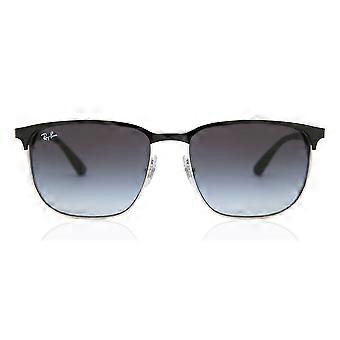 Ray-Ban RB3569 90048G Full Rim Silver Top Black Unisex Browline Sunglasses UV3 Original
