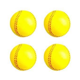 4Pcs Light Weight Training Softball Soft PU Baseball Training Softball For Beginners Team Sports And Backyard Fun