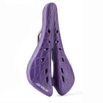 ESLNF Bicycle Saddle MTB Road Bicycle Saddle Cycling Seat Anti-Slip Breathable Bike Seat for Mountain Road Cycling Purple