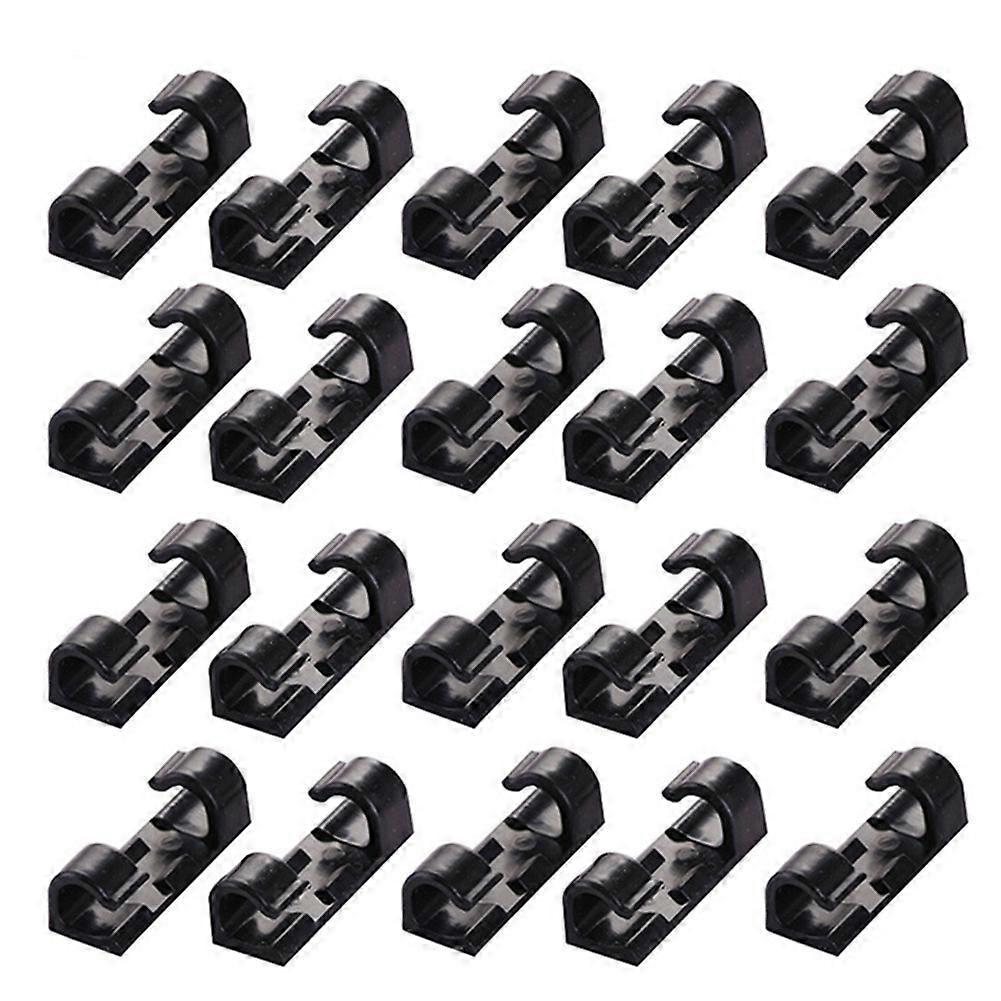 20pcs Cable Clamps, Wire Storage Clips for Data Line Management, Securing Tool