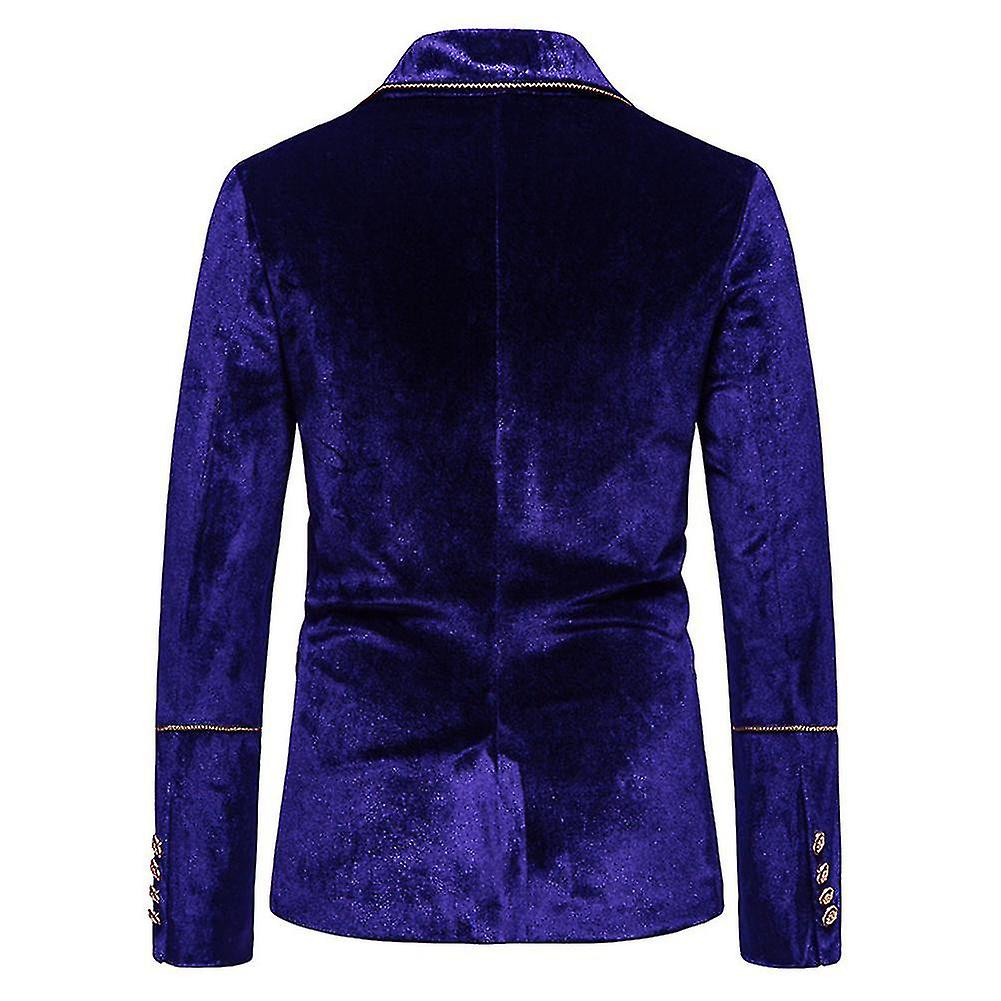 Mens Velvet Suit - Slim Fit  Double Breasted Suit - Blazer and Pants Green main image 0