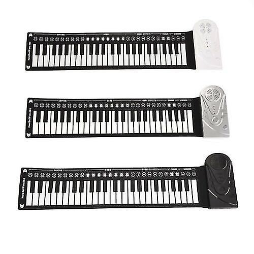 49 Keys Hand Roll Up Piano Portable Folding Electronic Instrument